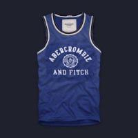 heren abercrombie and fitch tanktop blauw wit Lage Prijs w8bd5423